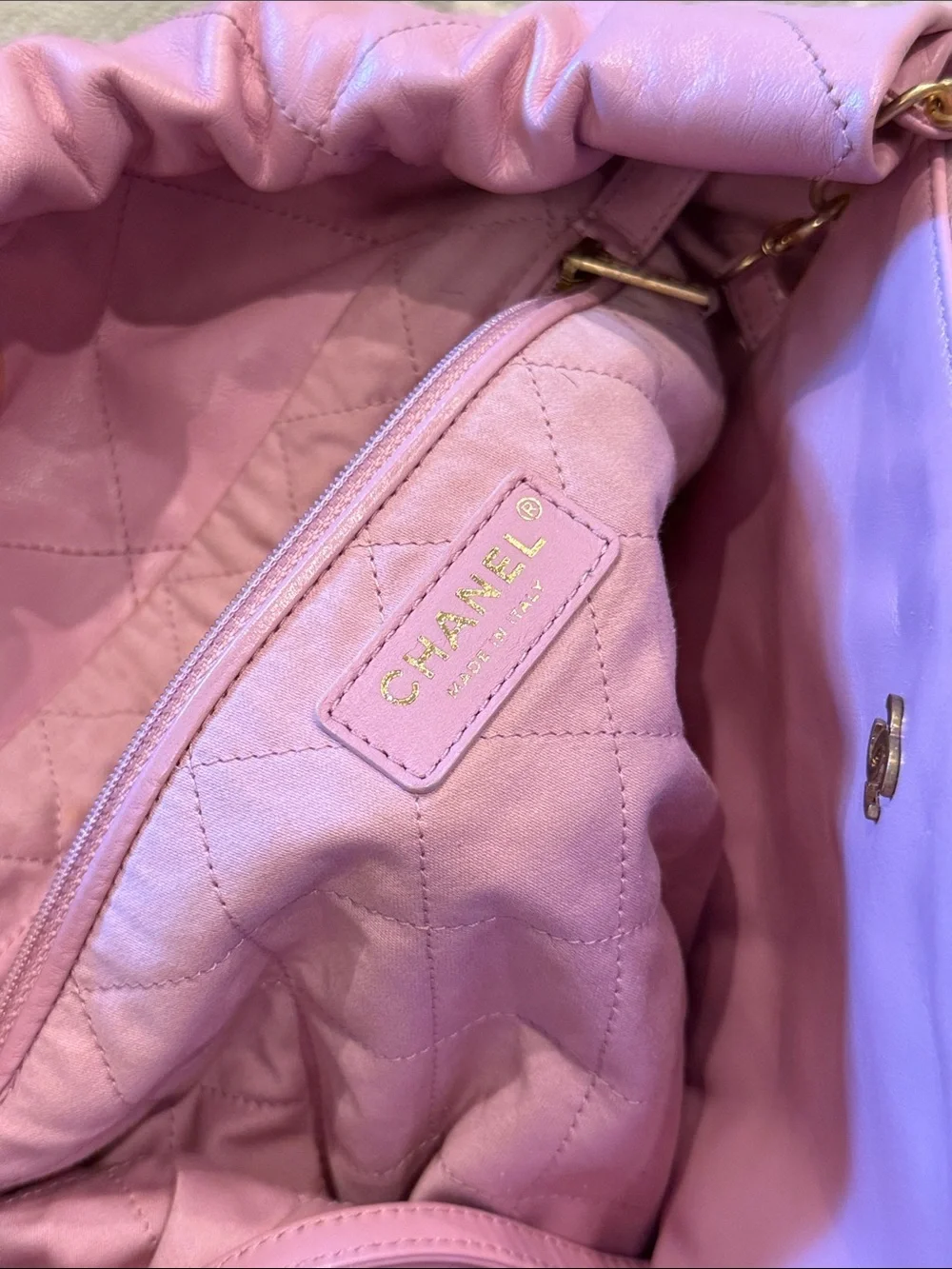 Chanel 22 Hobo Bag 22S Pink Medium